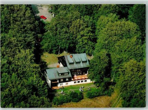 Bischofsheim Fliegeraufnahme Neustädter Haus bischofshof Rückseite mit Abschürfungen bzw Kleberesten