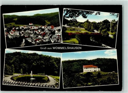Wommelshausen Rückseite mit Abschürfungen bzw Kleberesten