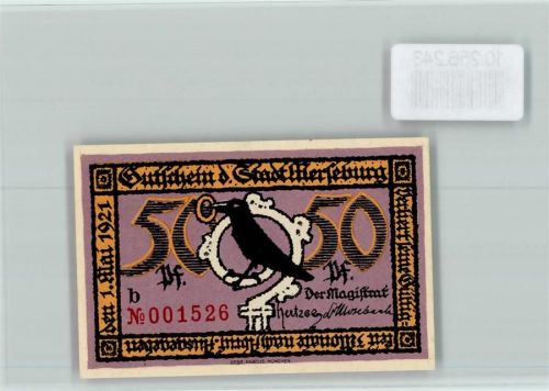 Merseburg Notgeld Das Schloss Rabe