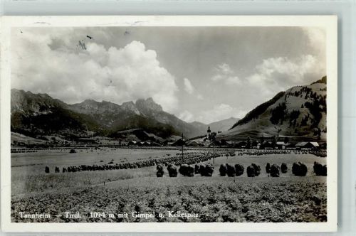 Tannheim 1929 Vue generale AK