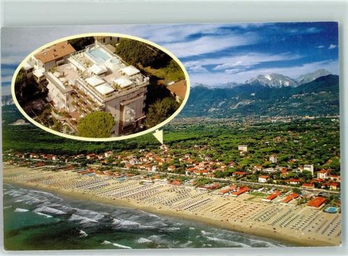 Marina di Pietrasanta Fliegeraufnahme Hotel Villa Marzia