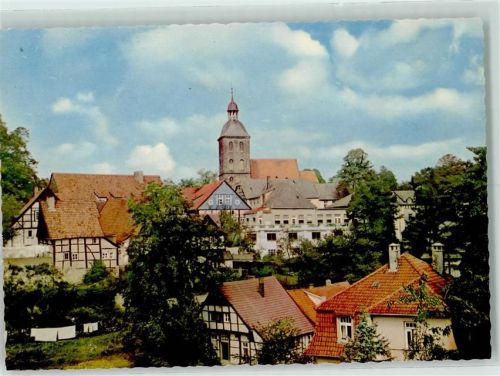 Tecklenburg Rückseite mit Abschürfungen bzw Kleberesten