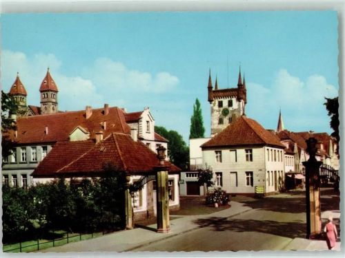 Warendorf Rückseite mit Abschürfungen bzw Kleberesten