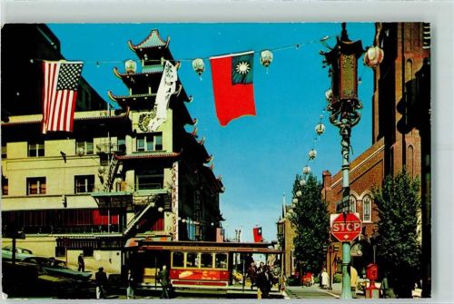 San Francisco San Francisco Chinatown Grant Avenue Straßenbahn