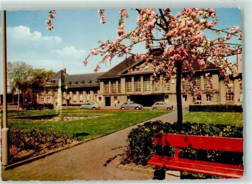 Viersen Am Bahnhof Baumblüte Rückseite mit Abschürfungen bzw Kleberesten