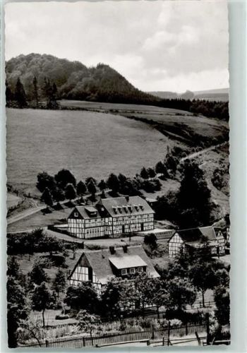 Elkeringhausen Schullandheim der Ricarda-Huch-Schule Rückseite mit Abschürfungen bzw Kleberesten