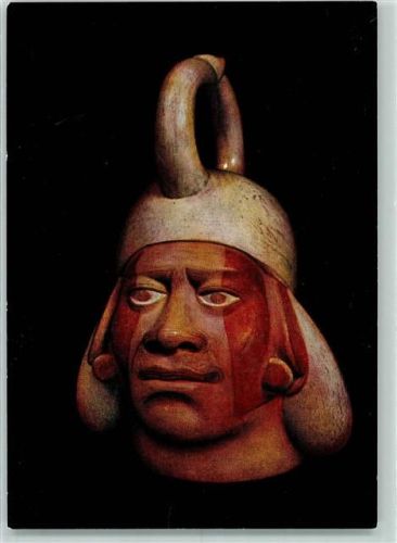 Köln Altstadt-Süd 101 Steigbügelgefäß Porträtkopf Peru Moche Rautenstrauch-Joest-Museum