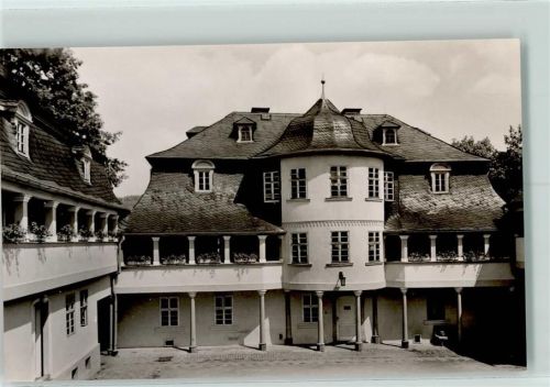 Markneukirchen Städt. Gewerbemuseum Rückseite mit Abschürfungen bzw Kleberesten