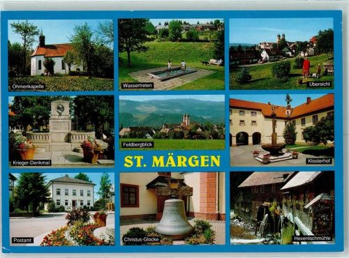 St. Märgen Ohmenkapelle Wassertreten Krieger Denkmal Hexenlochmühle Postamt