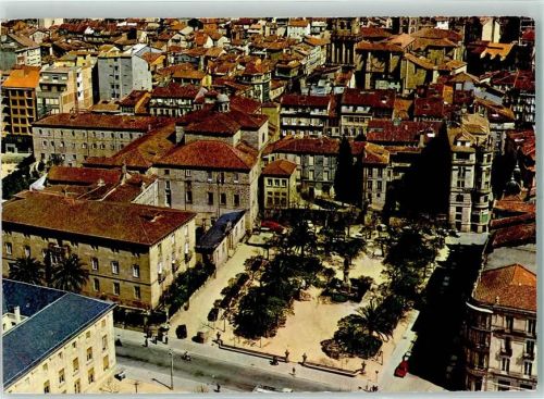 Ourense Fliegeraufnahme Vista parcial y Jardines Concepción Arenal