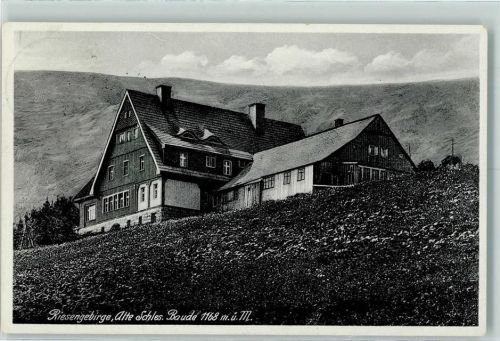 Alte schlesische Baude - Riesengebirge Hüttenstempel
