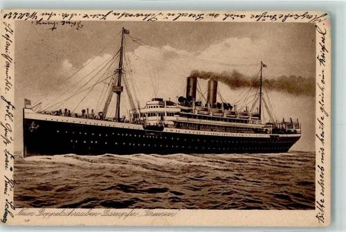 1924 Doppelschrauben Dampfer AK