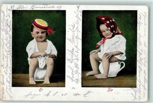 1903 Kinder Er und Sie AK