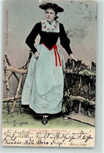 Hall 1903 Tracht aus dem Unterinntal AK