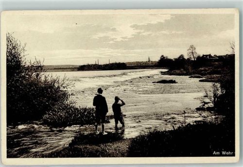 Lübeck Am Wehr Gebr. Schmidt Ansichtskartenfabrik