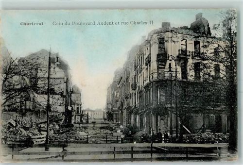Charleroi zerstörte Häuser