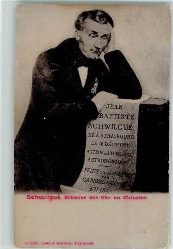 1904 Schwilgue, Erbauer der Uhr im Münster