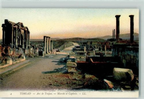Timgad 1915 Arc de Trajan AK
