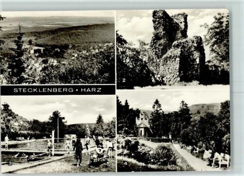 Stecklenberg Burgruine Schwimmbad Kurpark