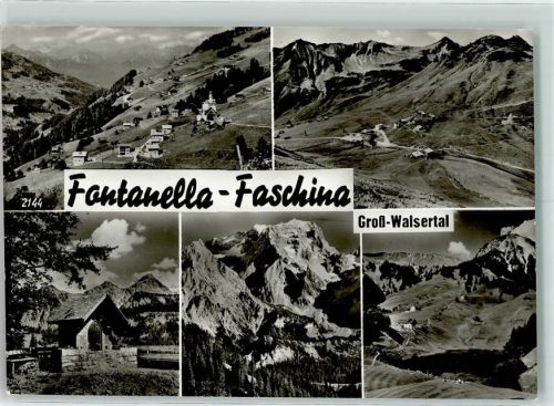 24056 Fontanella 1960 - Fontanella Faschina Groß Walsertal