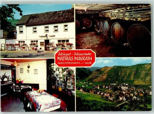 Walporzheim Weingut Mathias Maxrath Innenansicht Weinfässer