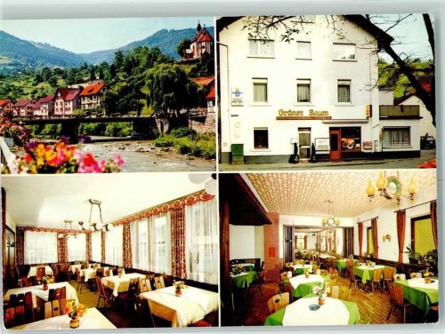 76599 W7566 Weisenbach , Murgtal - Gasthaus Grüner Baum Innenansicht