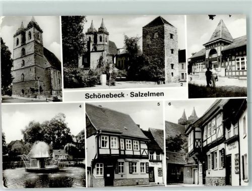 Schönebeck St. Johannis Kirche Pfännerturm Kulturhaus Brunnen