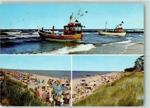 Zempin Fischerboote Strandkörbe