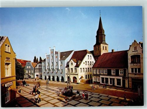 Beckum Marktplatz Rathaus Brunnen