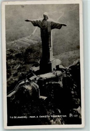 Rio de Janeiro 1938 Denkmal Christus Statue