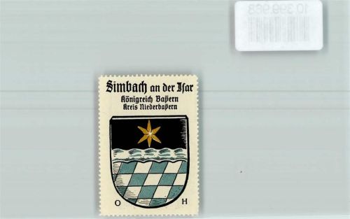 Simbach Vignette Wappen Kaffee Hag ca. 1910