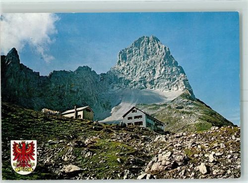 Lamsenjochhütte 1976 Wappen Hüttenstempel