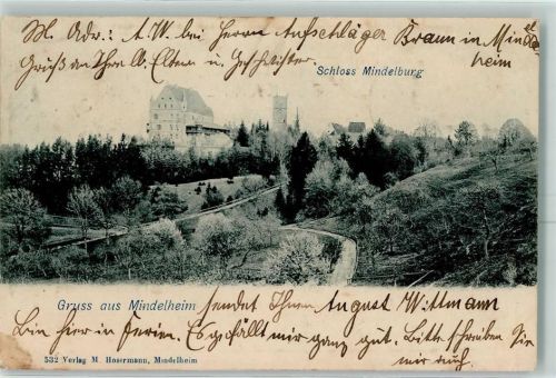 Mindelheim 1900 Schloß Mindelburg