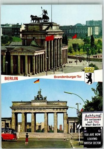 Berlin Mitte 1980 Brandenburger Tor AK