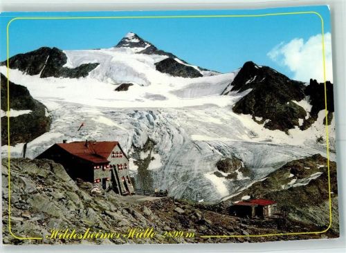 Hildesheimer Hütte - Beschreibung aufgeklebt Hüttenstempel