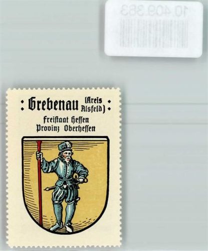 Grebenau Vignette Wappen Kaffee Hag ca 1920-1940 Greve