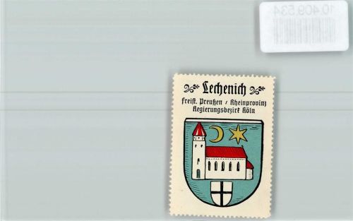 Lechenich Vignette Wappen Kaffee Hag ca 1920-1940