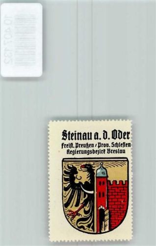 Steinau an der Oder Vignette Wappen Kaffee Hag 1920-1940 Adler