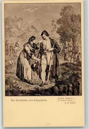 Hebelpostkarte Nr. 6 Stadthalter v. Schopfheim