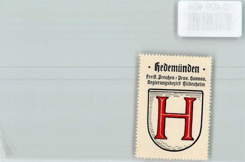 Hedemünden Vignette Wappen Kaffee Hag ca 1920-1940