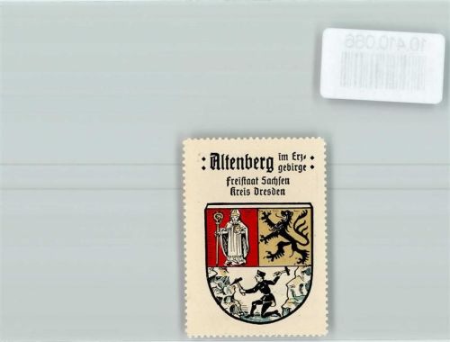 Altenberg Vignette Wappen Kaffee Hag ca 1920-1940 Bischof Bergmann