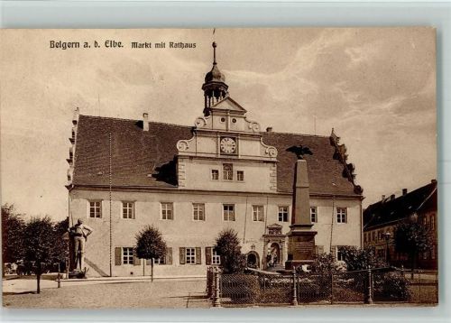Belgern Markt mit Rathaus