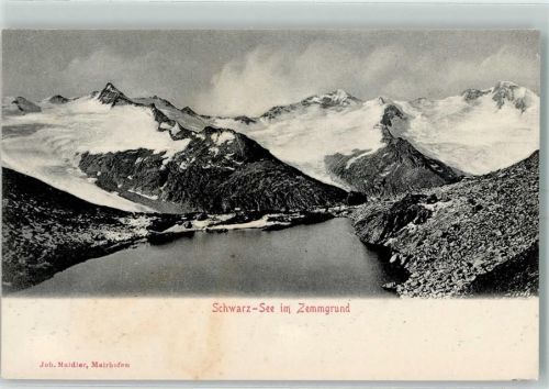 Kitzbühel 1905 Schwarzsee Zemmgrund Hüttenstempel