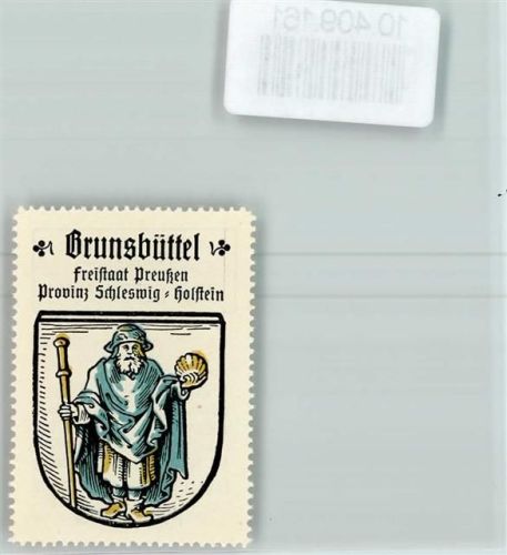 Brunsbüttel Vignette Wappen Kaffee Hag ca 1920-1940