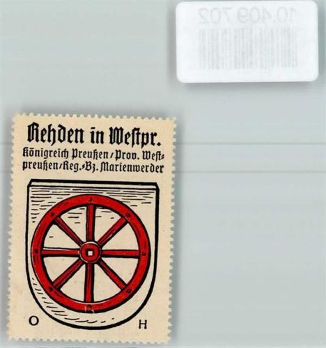 Rehden Vignette Wappen Kaffee Hag ca 1920-1940