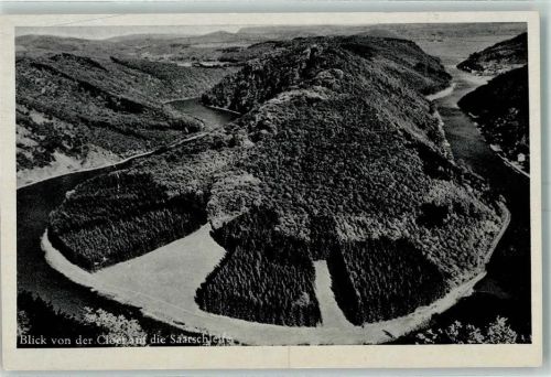 66663 W6640 Besseringen - Blick von der Cloet auf die Saarschleife