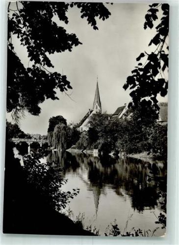 Rottenburg Neckar Neckarbrücke Kirchturm