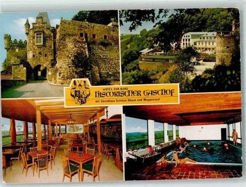 Dhaun Hotel Zur Burg Gastraum Schwimmbad