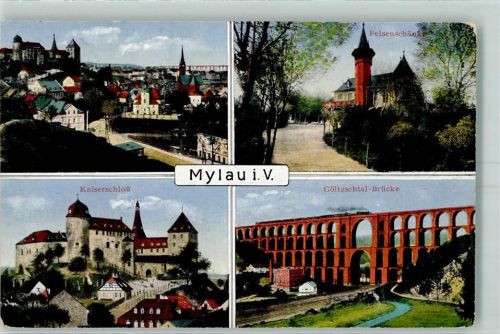 Mylau Felsenschänke Kaiserschloß Göltzschtal- Brücke