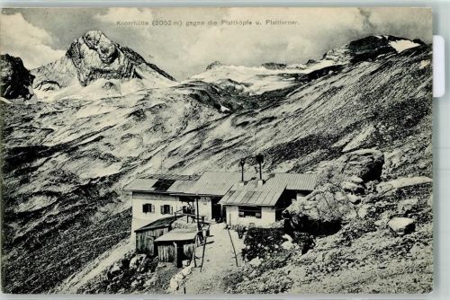 Knorrhütte 1907 Plattköpfe Plattferner Hüttenstempel